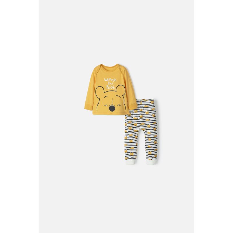 DISNEY - Pijama de Winnie The Pooh con pantalón largo multicolor para bebé niño
