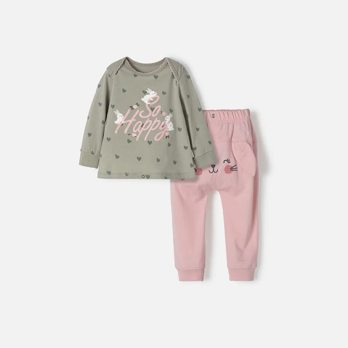 LITTLEMIC - Pijama LittleMic pantalón largo para bebé niña