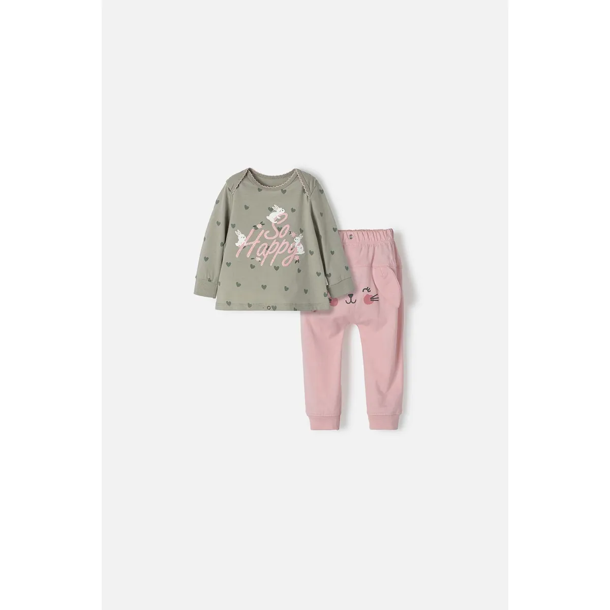 LITTLEMIC - Pijama LittleMic pantalón largo para bebé niña