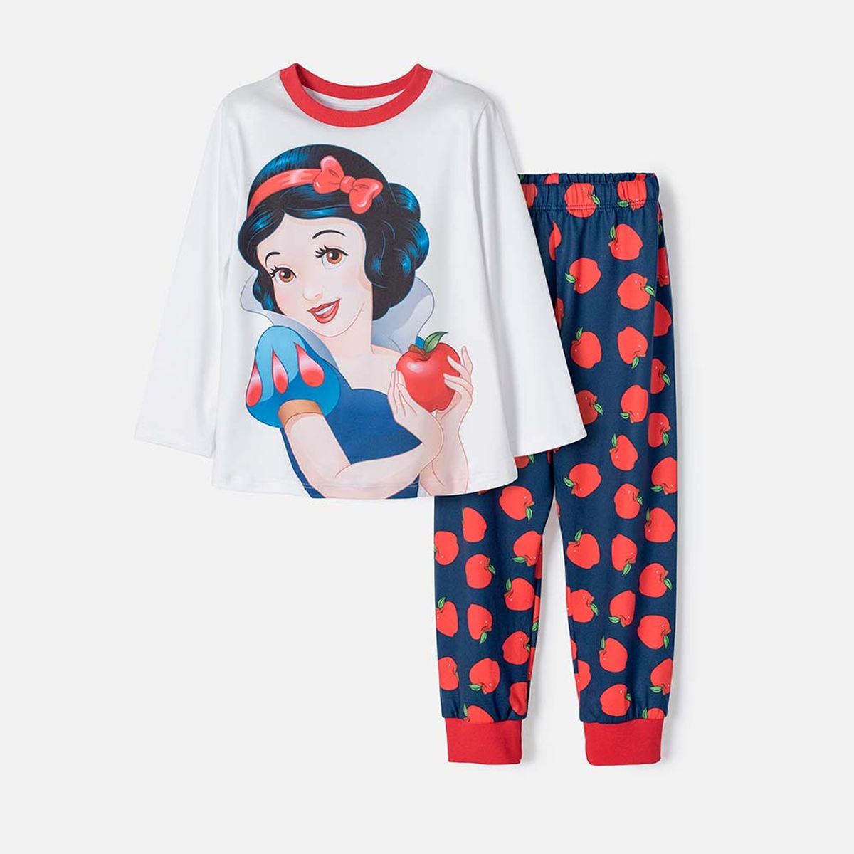 DISNEY - Pijama Blancanieves camiseta manga larga niña