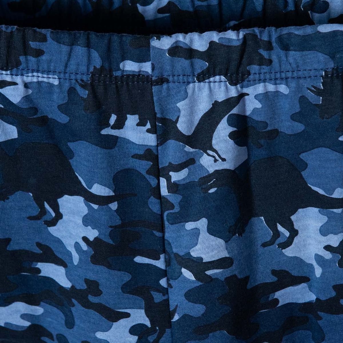 MIC - Pijama de Mic con pantalón largo azul y marfil para niño