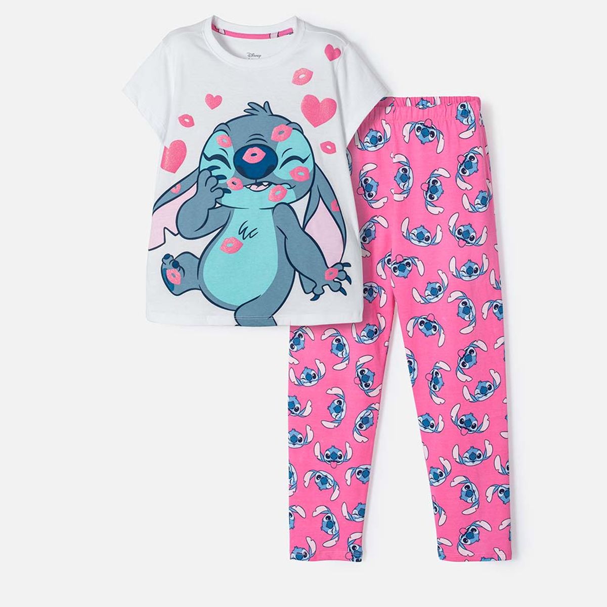 DISNEY - Pijama Stitch pantalón largo niña
