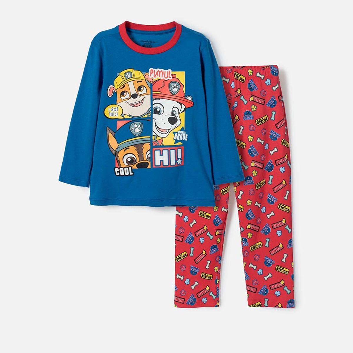 NICKELODEON - Pijama Paw Patrol con pantalón niño