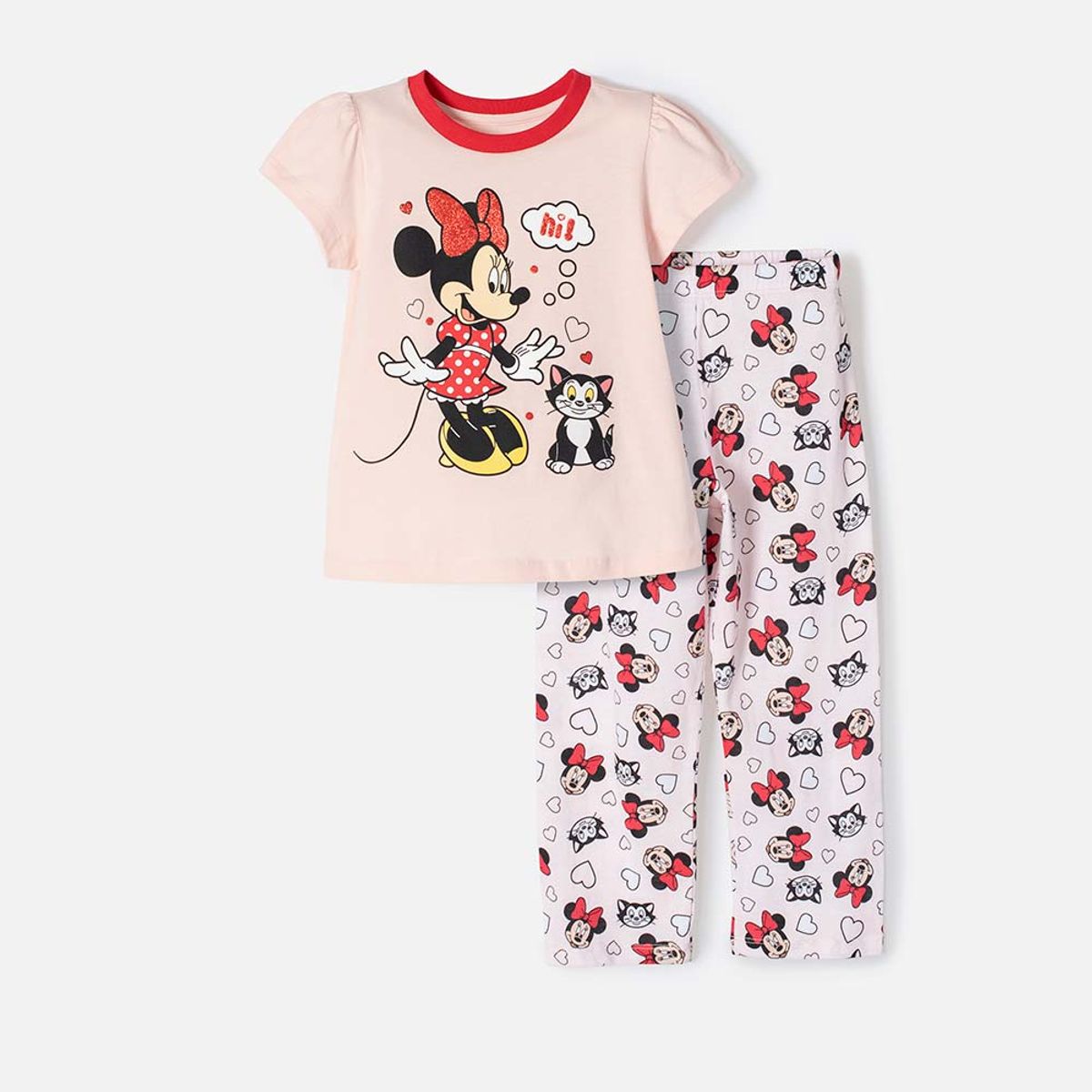 DISNEY - Pijama Minnie Mouse manga corta niña