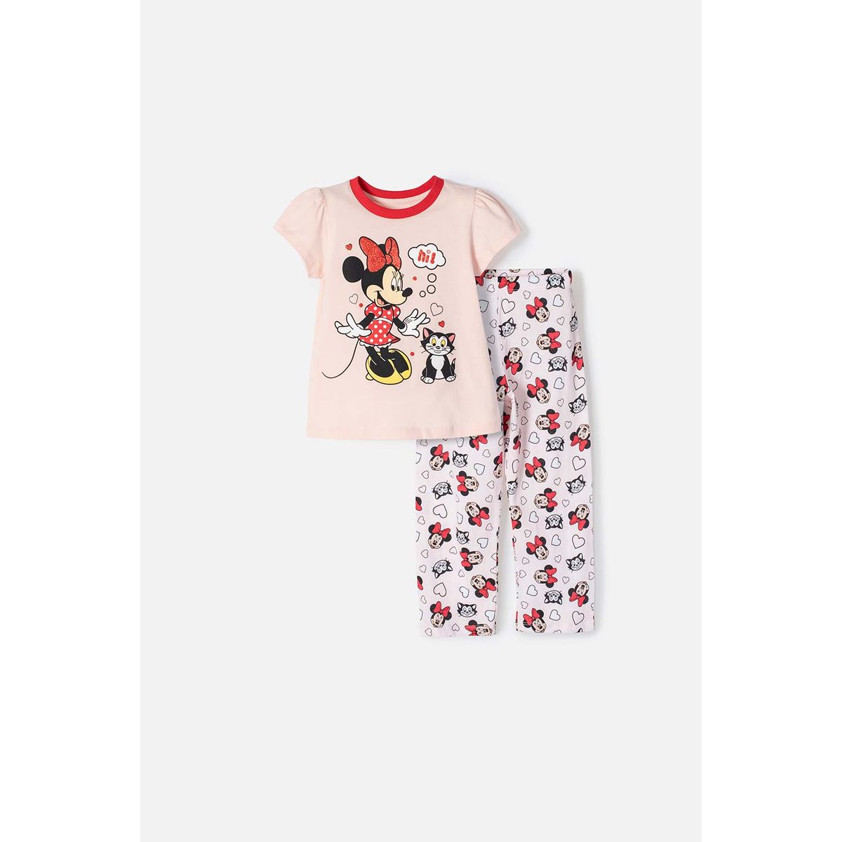 DISNEY - Pijama Minnie Mouse manga corta niña