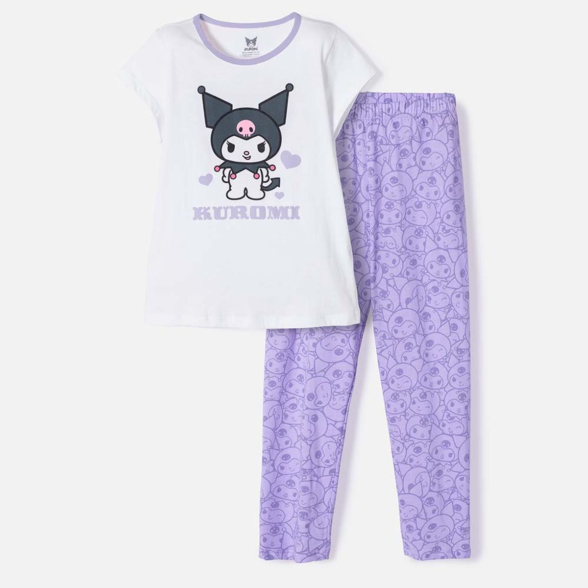 SANRIO - Pijama Kuromi con pantalón largo niña