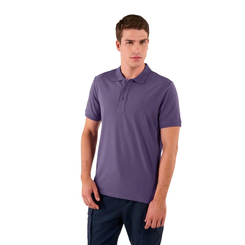 TOTTO - Camisa Polo Youngpolo para Hombre Morada