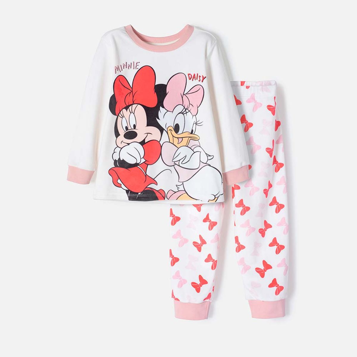 DISNEY - Pijama Minnie Mouse pantalón largo para niña