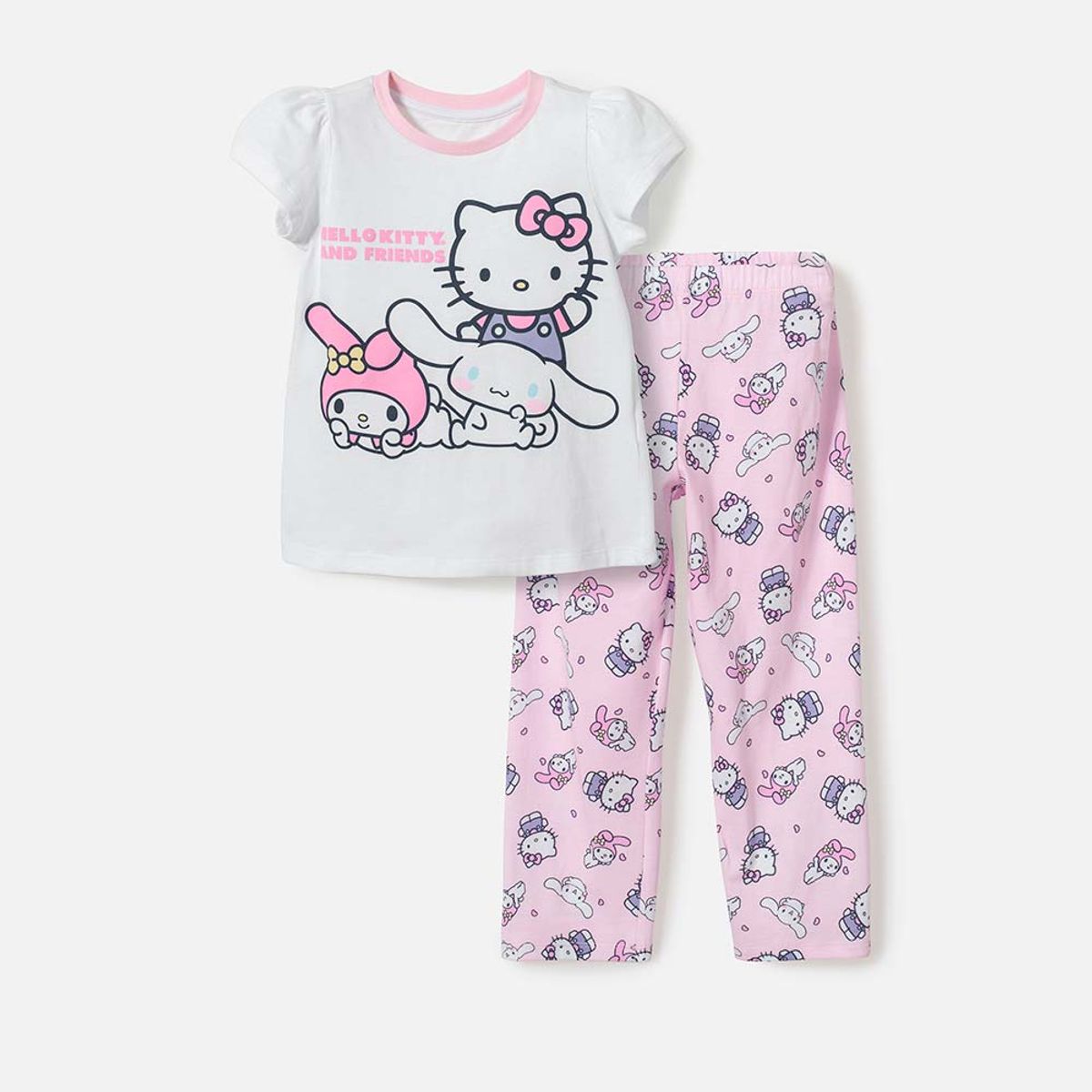 HELLO KITTY - Pijama Hello Kitty camiseta manga corta niña