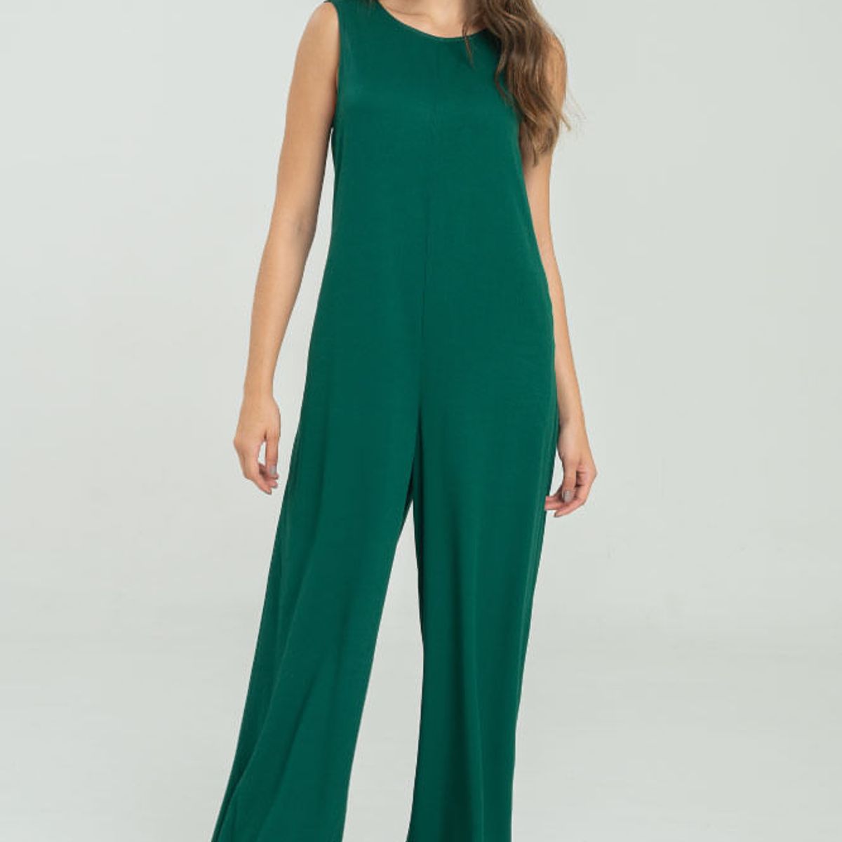 RAGGED - Enterizo largo limhor Verde oscuro Ragged