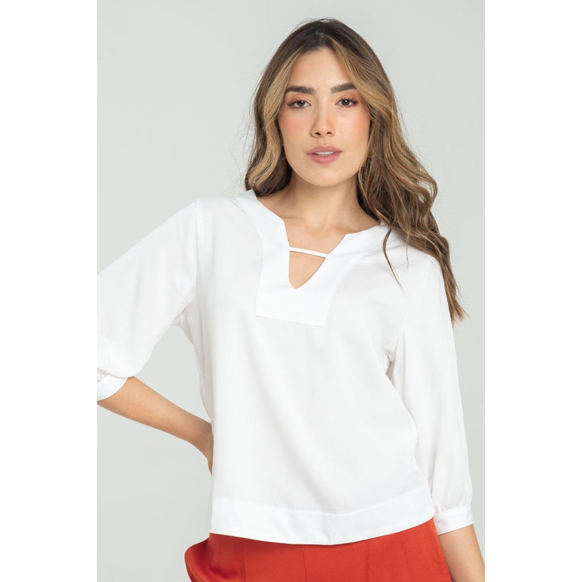 RAGGED - Blusa malanhi Blanco crudo Ragged