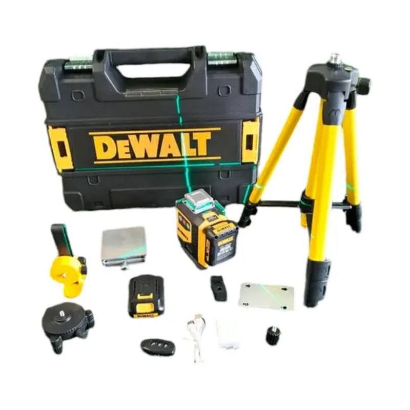 DEWALT - Niveles Láser 16 Lineas Con Trípode Dos Baterias