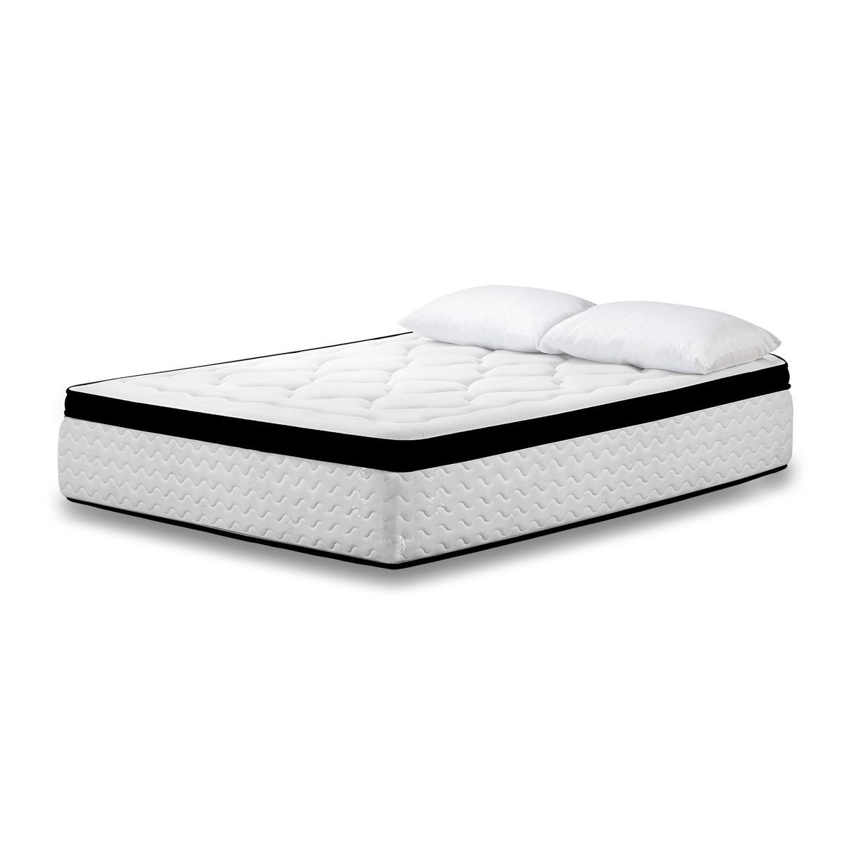 HIGH CLASS - Combo Menphis Queen Almohada Cabecero Chocolate