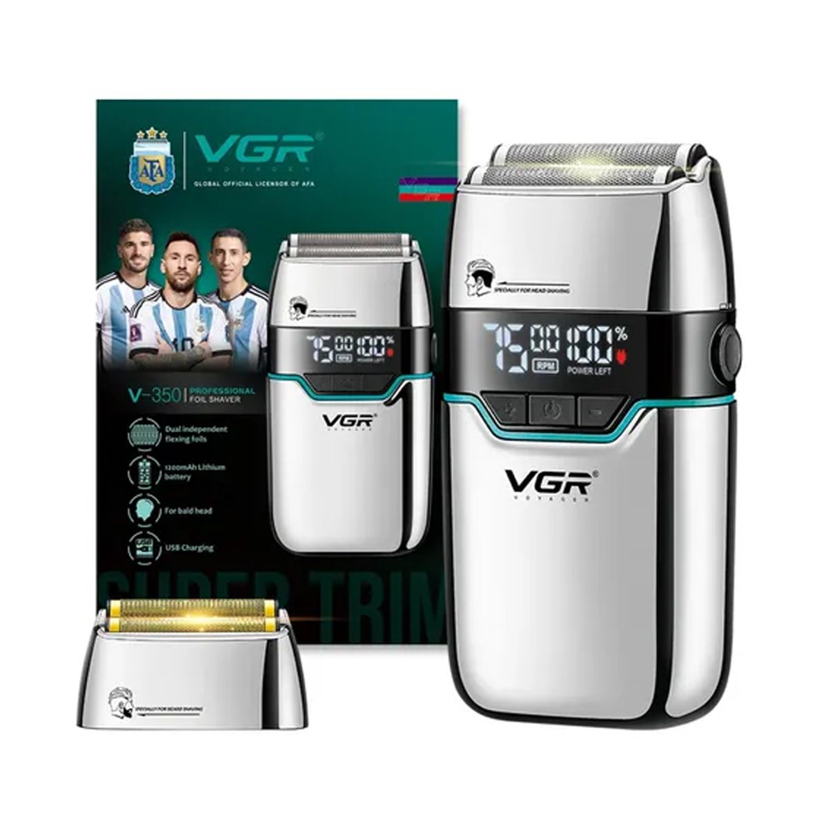 VGR - Afeitadora Electrica V-350 DORADO