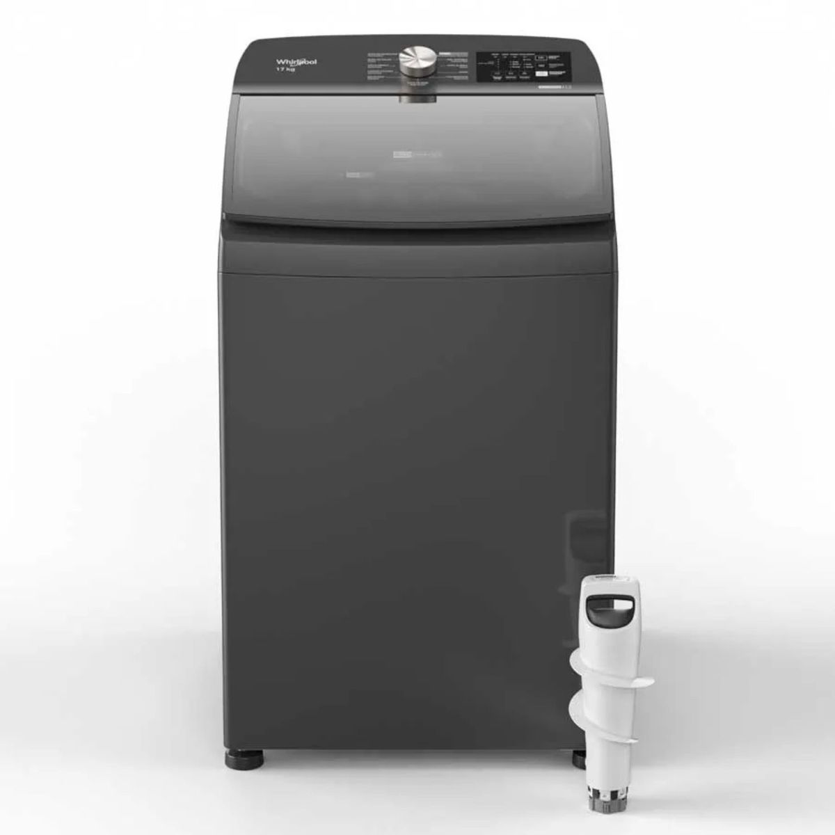 WHIRLPOOL - Lavadora WHIRLPOOL 17kg37lb Carga Superior WWN17ABAAC Gris