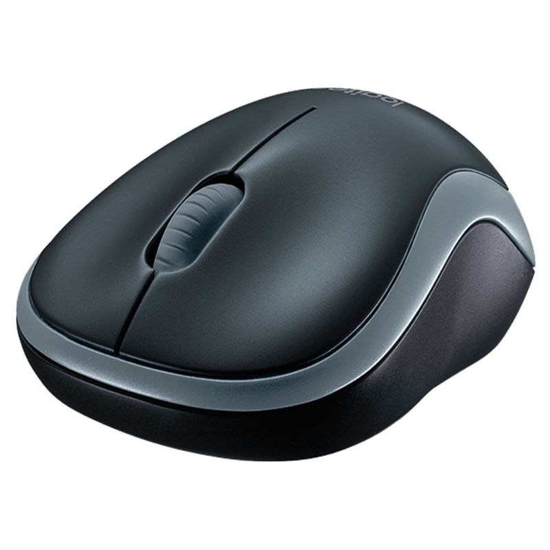 LOGITECH - Mouse Logitech M185 Inalámbrico Negro-Gris