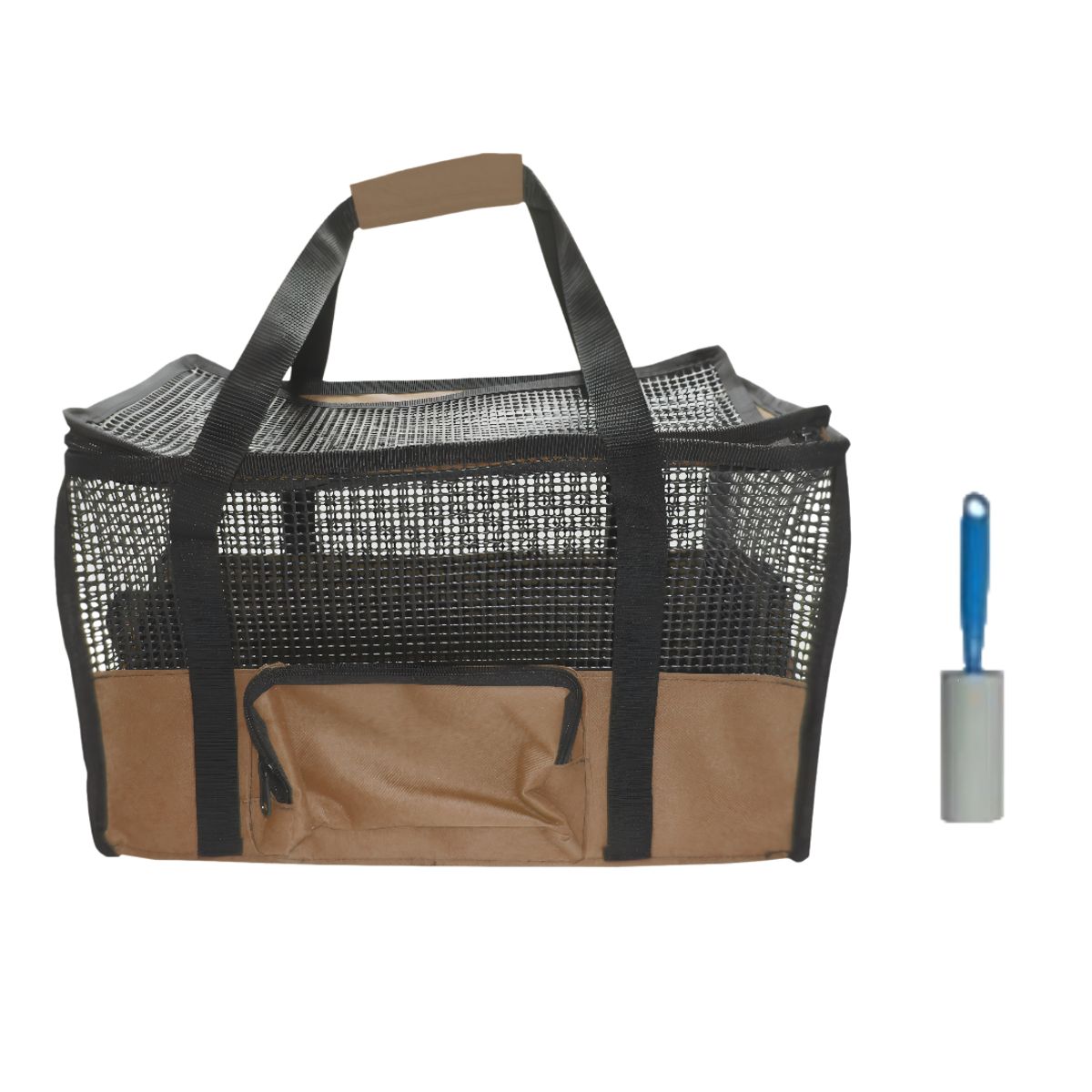 HALLY PET - Maletín Cargador Gra + Quitamotas Marron