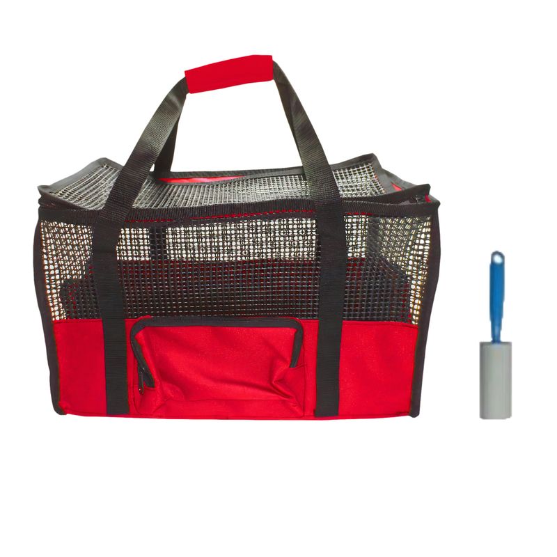 HALLY PET - Maletín Cargador Gra + Quitamotas Rojo