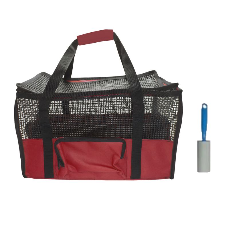 HALLY PET - Maletín Cargador Gra+Quitamotas Vinotinto