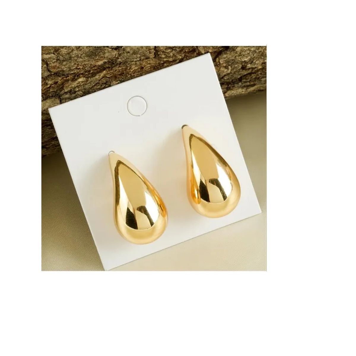 SKY - Aretes De Gota Lagrima Mujer Chunky Grandes Topo Pendientes