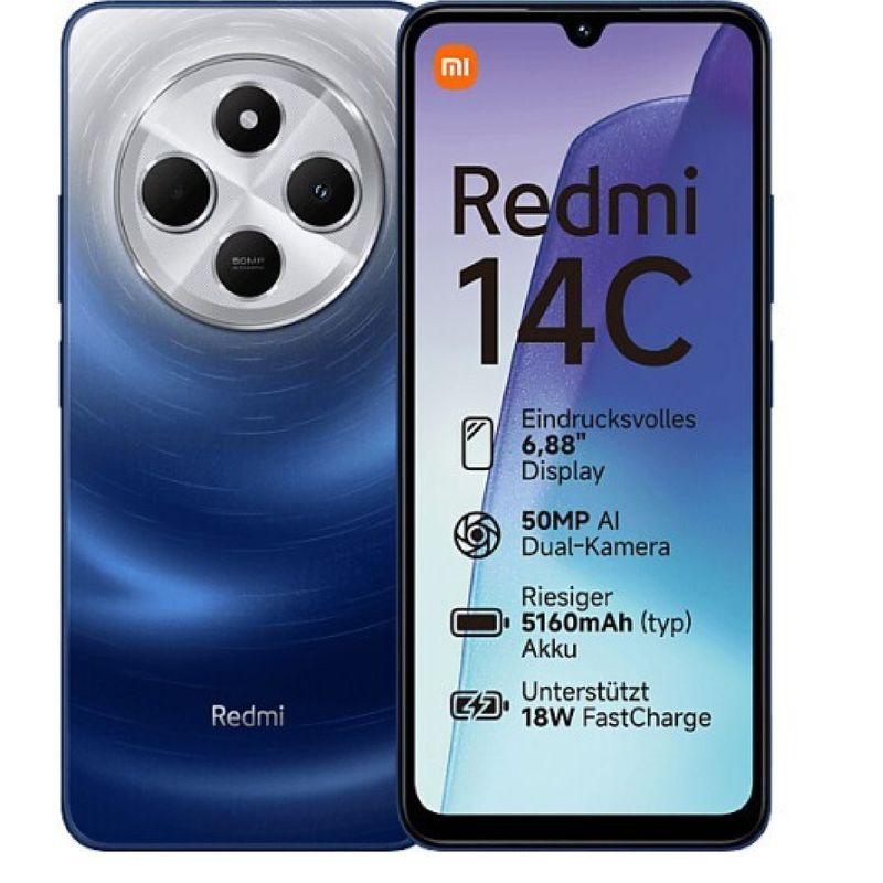 XIAOMI - CELULAR XIAOMI REDMI 14C 4GB RAM 256 AZUL ASTRAL