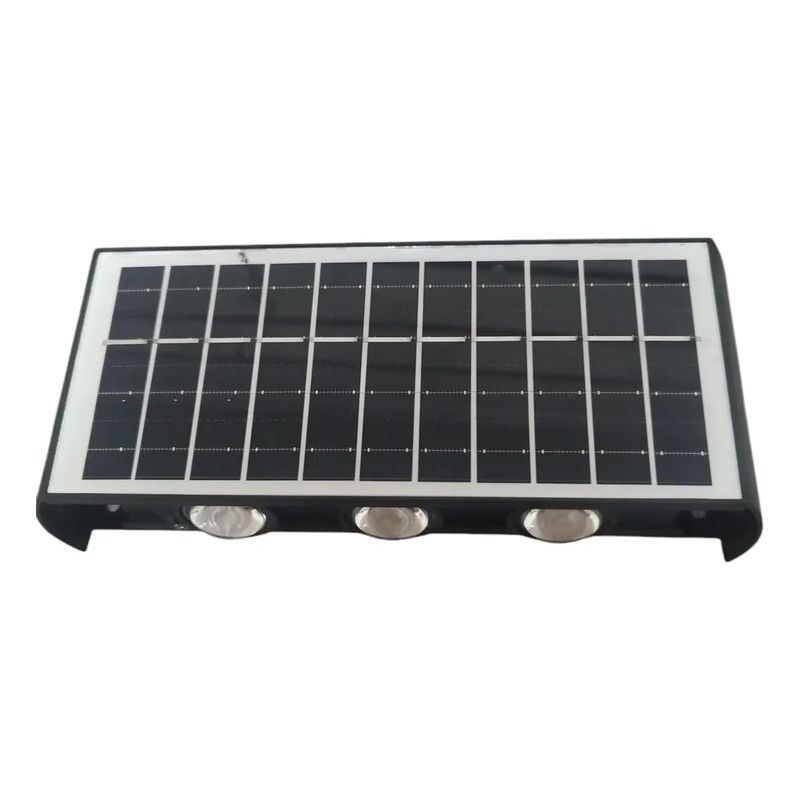 MILOPTS - Lámpara Con Panel Solar Exterior Pared Decorativa Luz Cálida