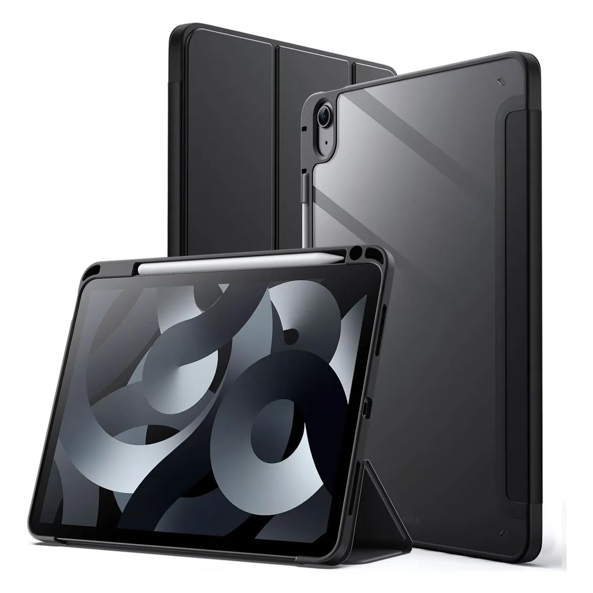 GENERICO - Estuche Smart Case Clear Para iPad 10.2 7/8/9 Generación Negro