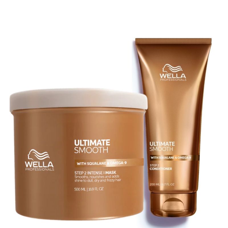 WELLA - Acondicionador 200 ml + Mascarilla Wella Smooth frizz cero x500 ml