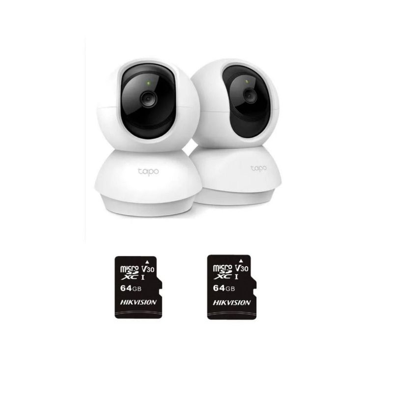 TP LINK - Kit Camara Seguridad Tp-link Tapo C210 2k + Micro 64gb X2