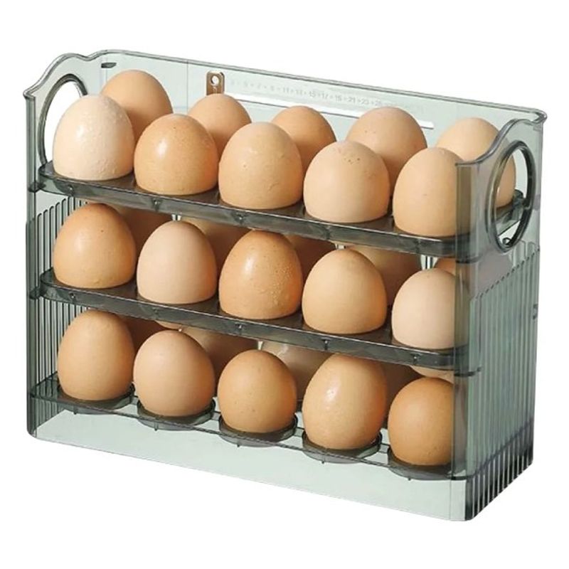 GENERICO - Caja De Almacenamiento Organizadora Para Huevos 30 Puesto