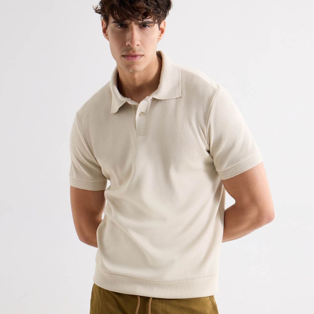 SEVEN SEVEN - Polo De Hombre  Color Beige Marca Seven Seven #45110899