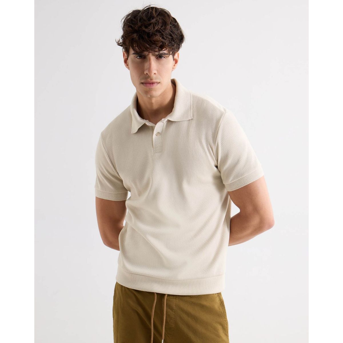 SEVEN SEVEN - Polo De Hombre  Color Beige Marca Seven Seven #45110899