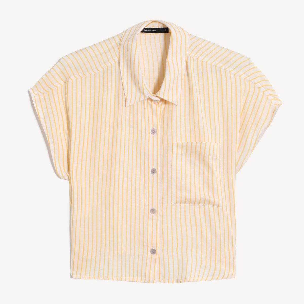 SEVEN SEVEN - Blusa Camisera Crop Top  Para Mujer Beige Seven Seven