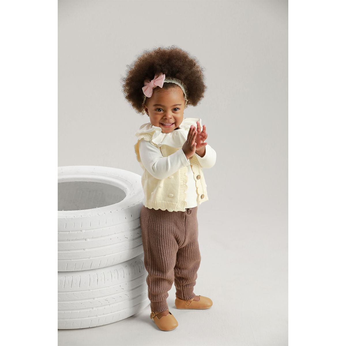 BABY SAMUU - Chaleco Tejido con Botones Isabel