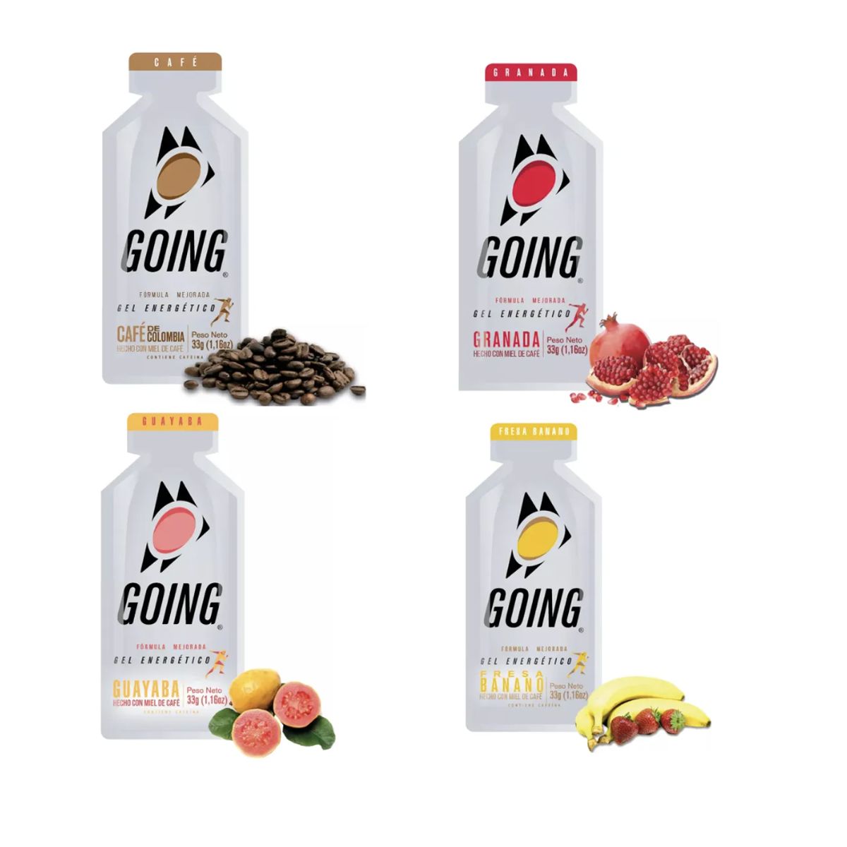 GOING - Going Gel Energetico X10 Sobres Sabor Mixto