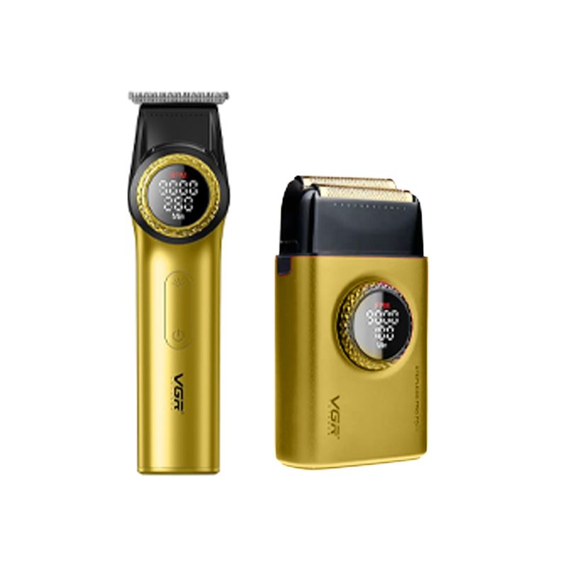 VGR - VGR V‑977 & V‑377 Professional Trimmer + Foil Shaver Combo