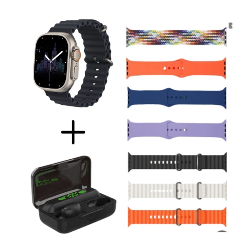 SHUNGA - Combo Smartwatch Ultrafit D8000 Ultra 3