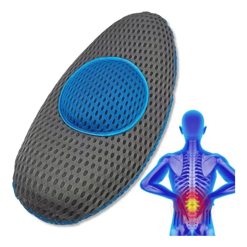 GENERICO - Cojín Soporte Lumbar Corrector Postura Espalda Cintura