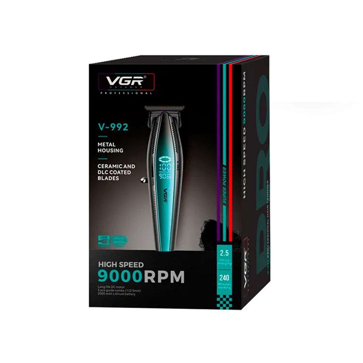 VGR - V‑992 Patillera Profesional de Cabello