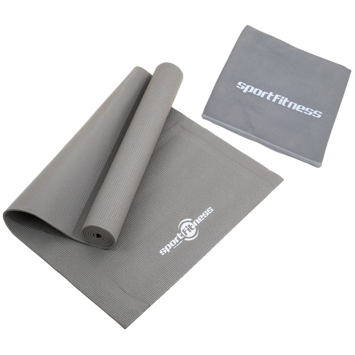 SPORT FITNESS - Mat Yoga 6mm + Toalla Microfibra Wicking Sportfitness
