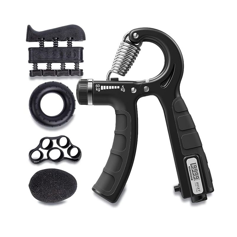 GENERICO - Kit Ejercitador Mano Muñeca Antebrazo Graduable