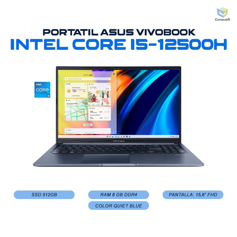 ASUS - Portatil ASUS Intel Core i5 12500H 8GB 512GB SSD - X1502ZA-EJ2539W