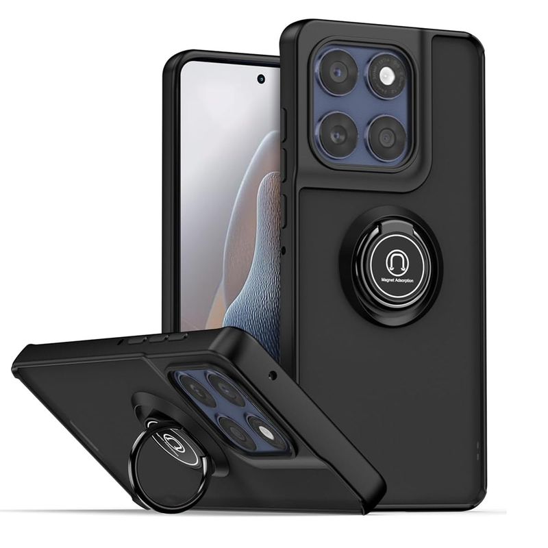 GENERICO - Funda Estuche Mate Compatible Motorola Edge 60 Y 60 Fusion Negro