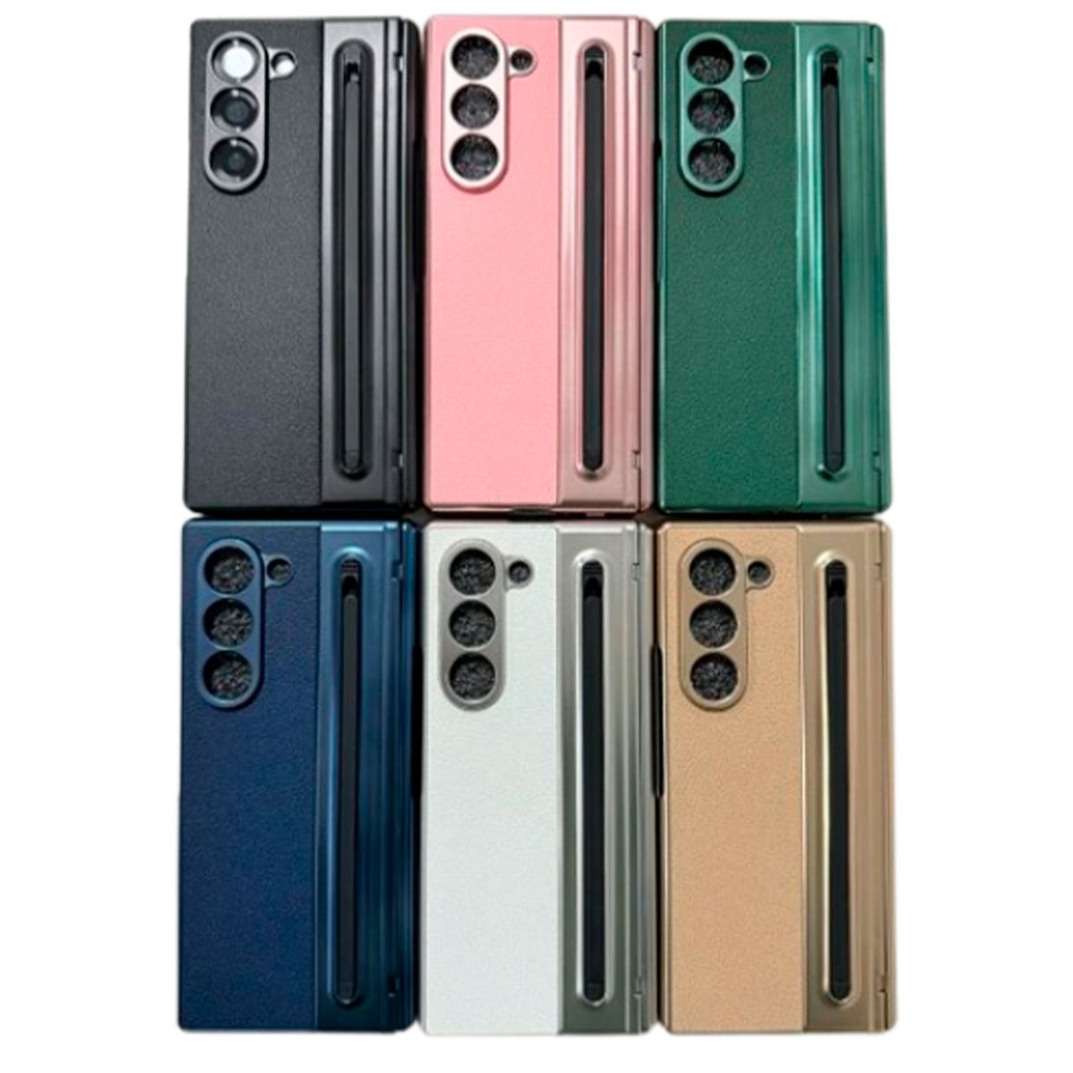 GENERICO - Estuche urban Leather + pencil compatible con samsung Z Fold7 Rosado
