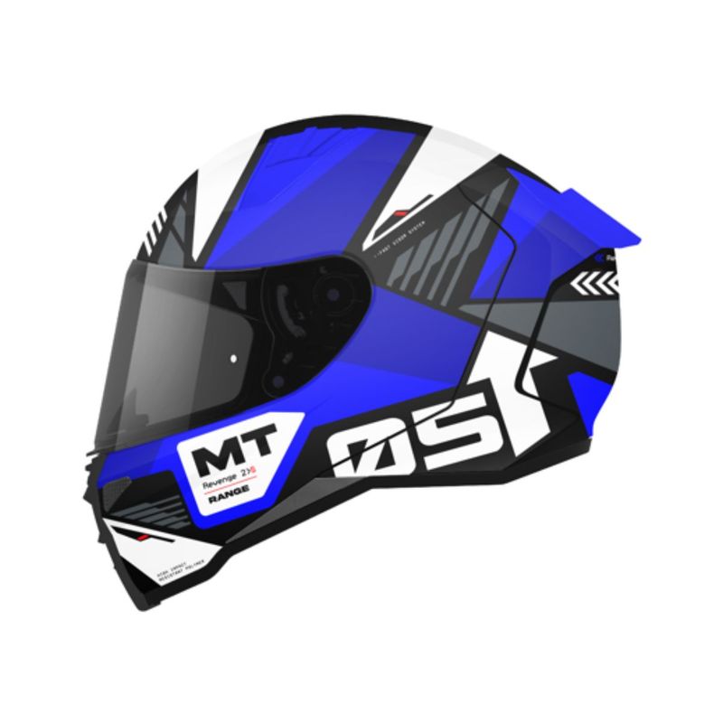MT HELMETS - REVENGE 2 S RANGE B7 AZUL BRILLO TALLA S