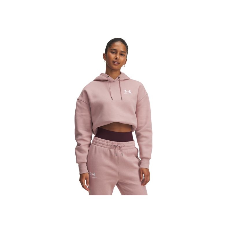 UNDER ARMOUR - Buzo Mujer Under Armour ICON FLECE OS HOODIE Rosado UNDER ARMOUR