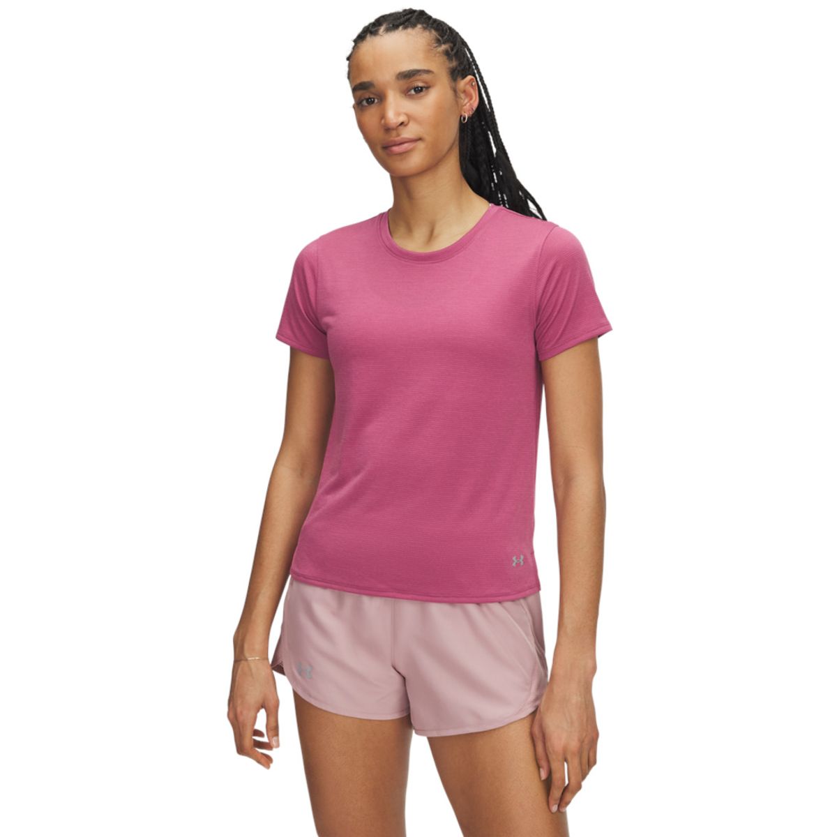 UNDER ARMOUR - Camiseta Mujer Under Armour LAUNCH SHORTSLEEVE Rosa UNDER ARMOUR