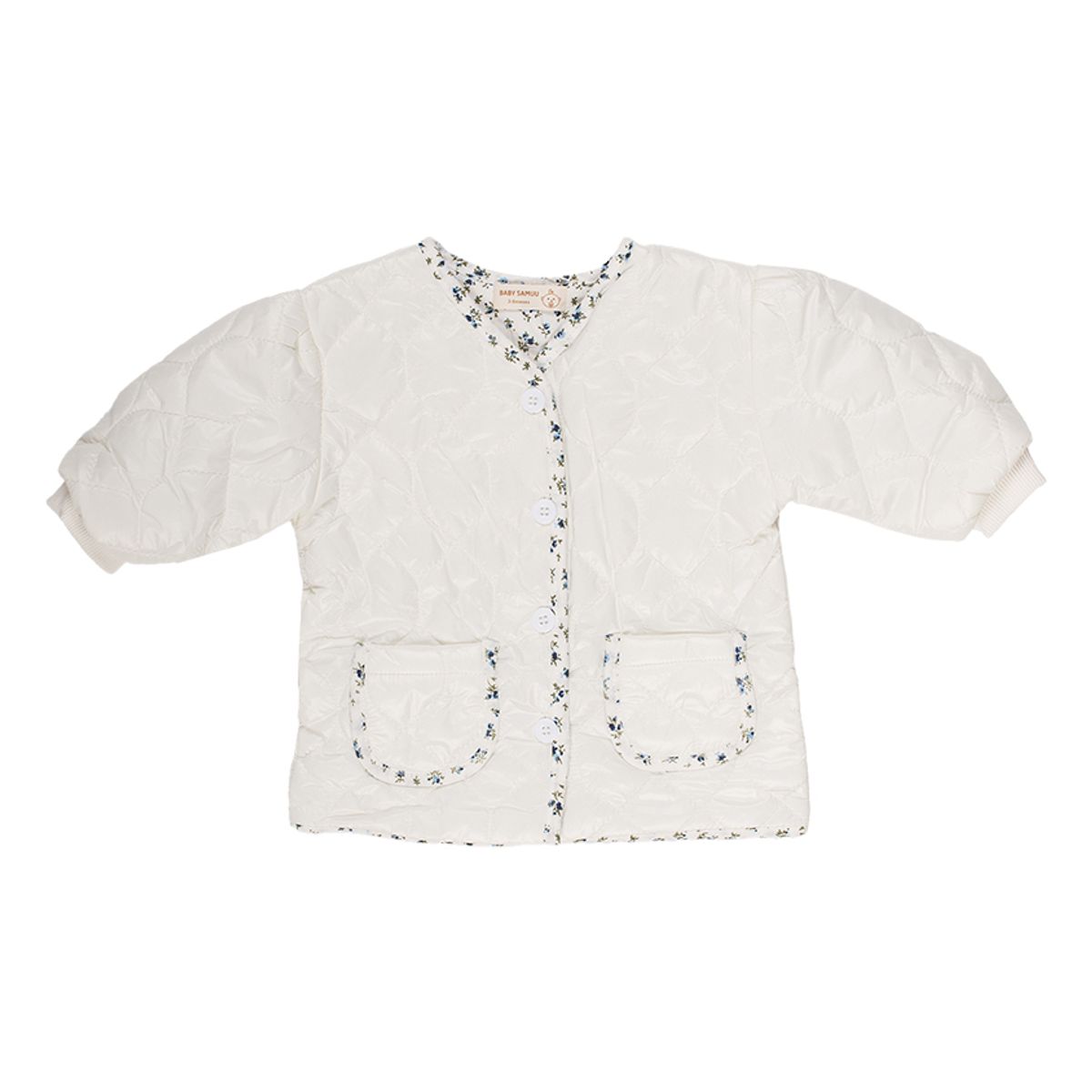 BABY SAMUU - Chaqueta Acolchada con Detalles Florales