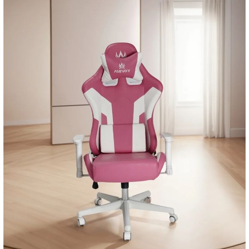 GENERICO - Silla Gamer Giratoria Para Pc  Rosa