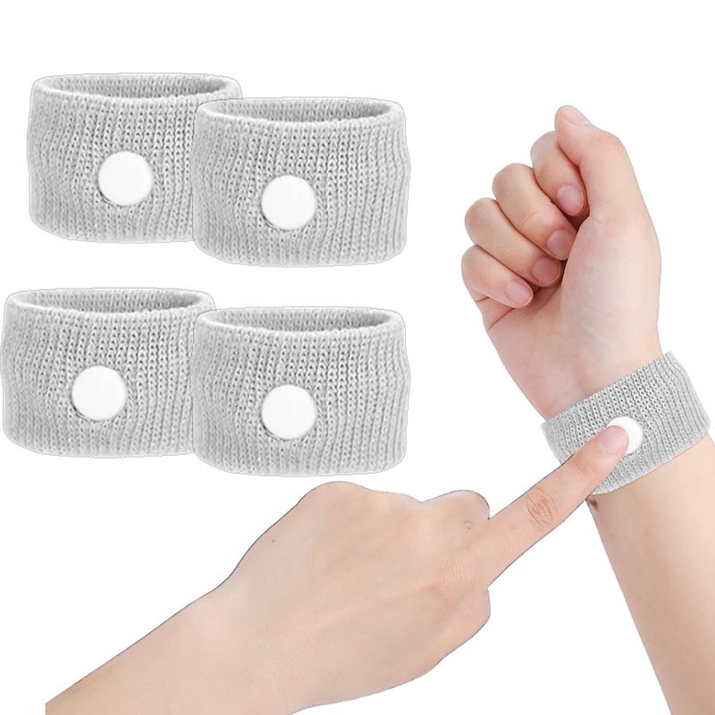 GENERICO - Pulseras Antimareo para Viajes Alivio de Náuseas y Vómitos